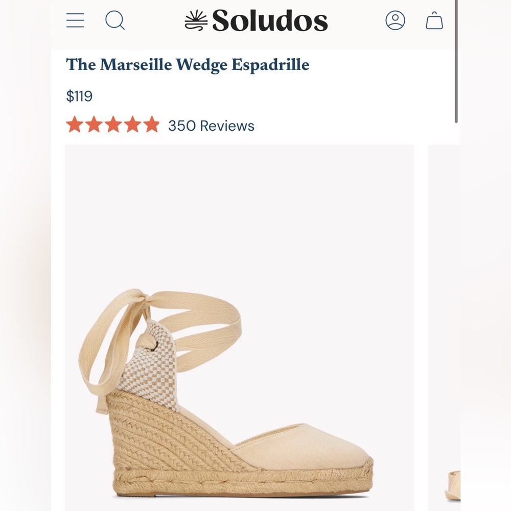 Soludos Marseille Espadrille Wedge
